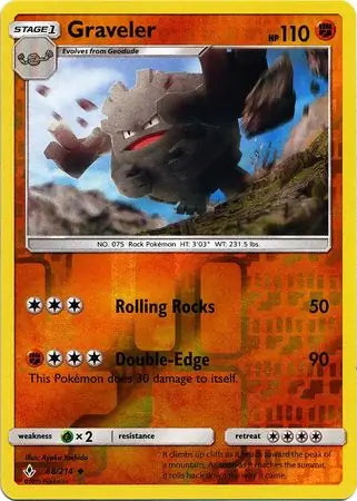Unbroken Bonds Graveler #88/214 reverse holo